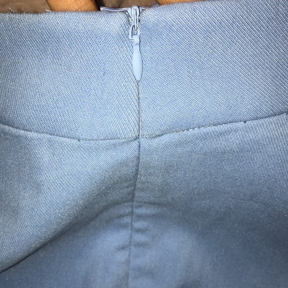 ZARA NWT HIGH WAIST BOOT VUT SKY BLUE XXL FLARE LEG TROUSERS - Picture 4 of 8